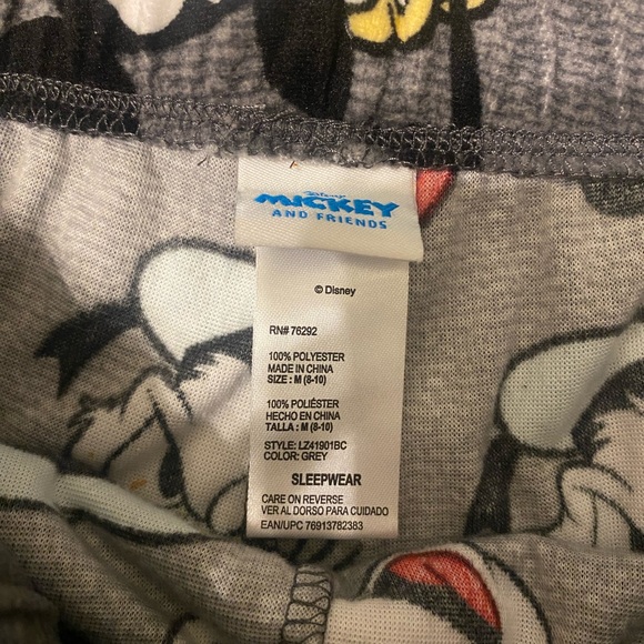 DISNEY "Mickey Mouse" Women's Pajama Bottoms EUC Size Medium - Picture 3 of 4